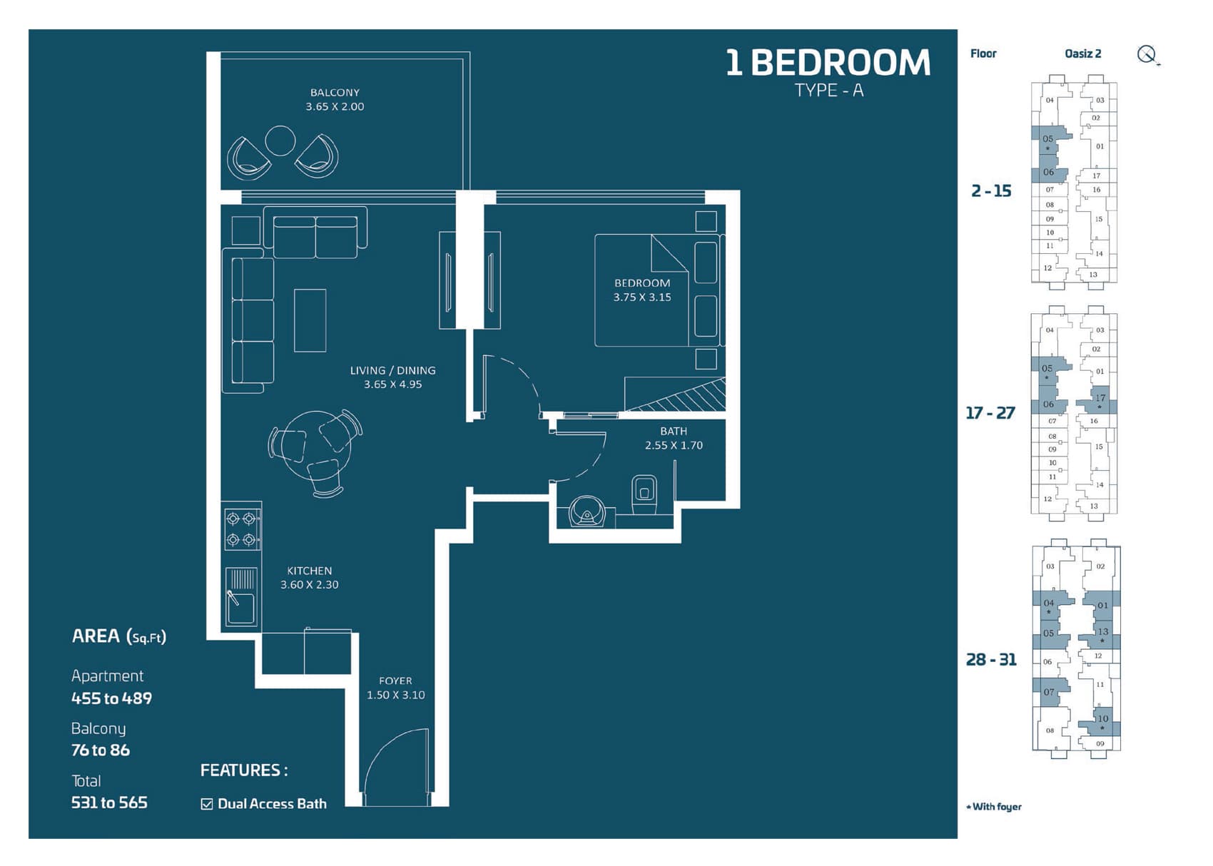 1 BR