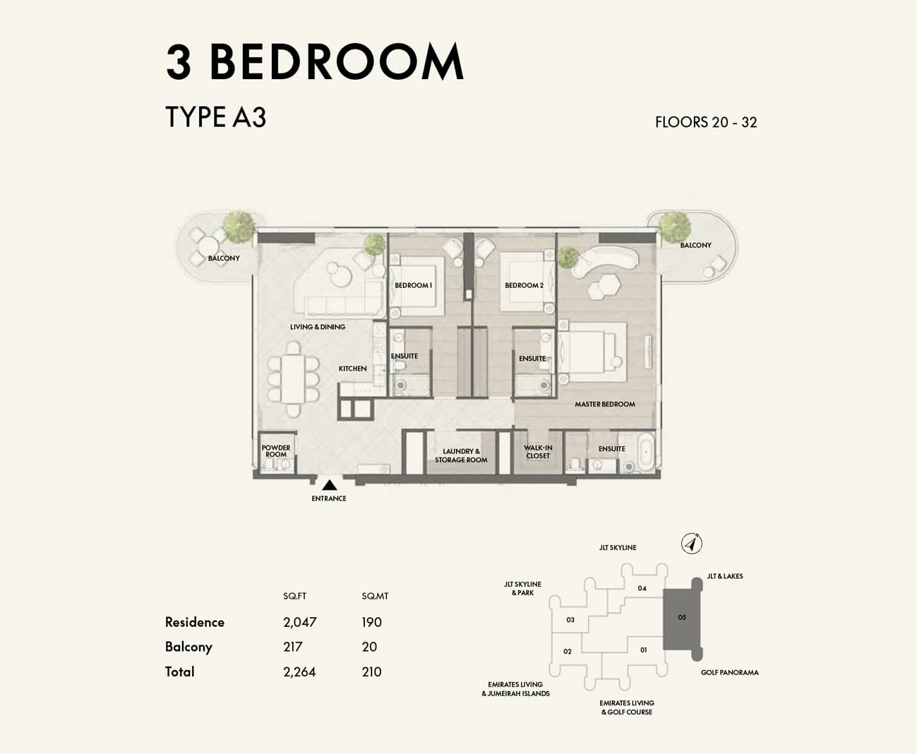 3 BR