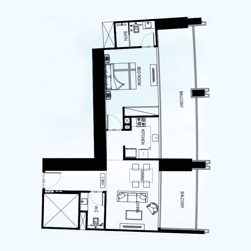 1 BR