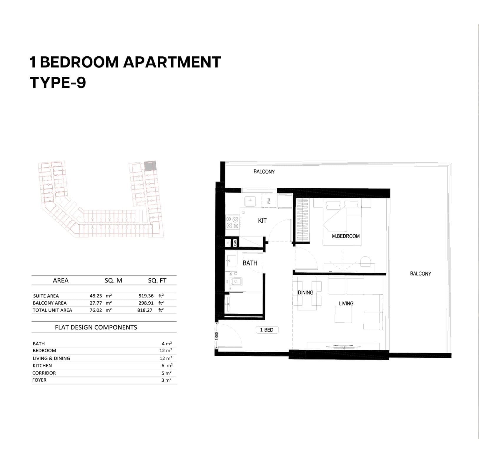1 BR