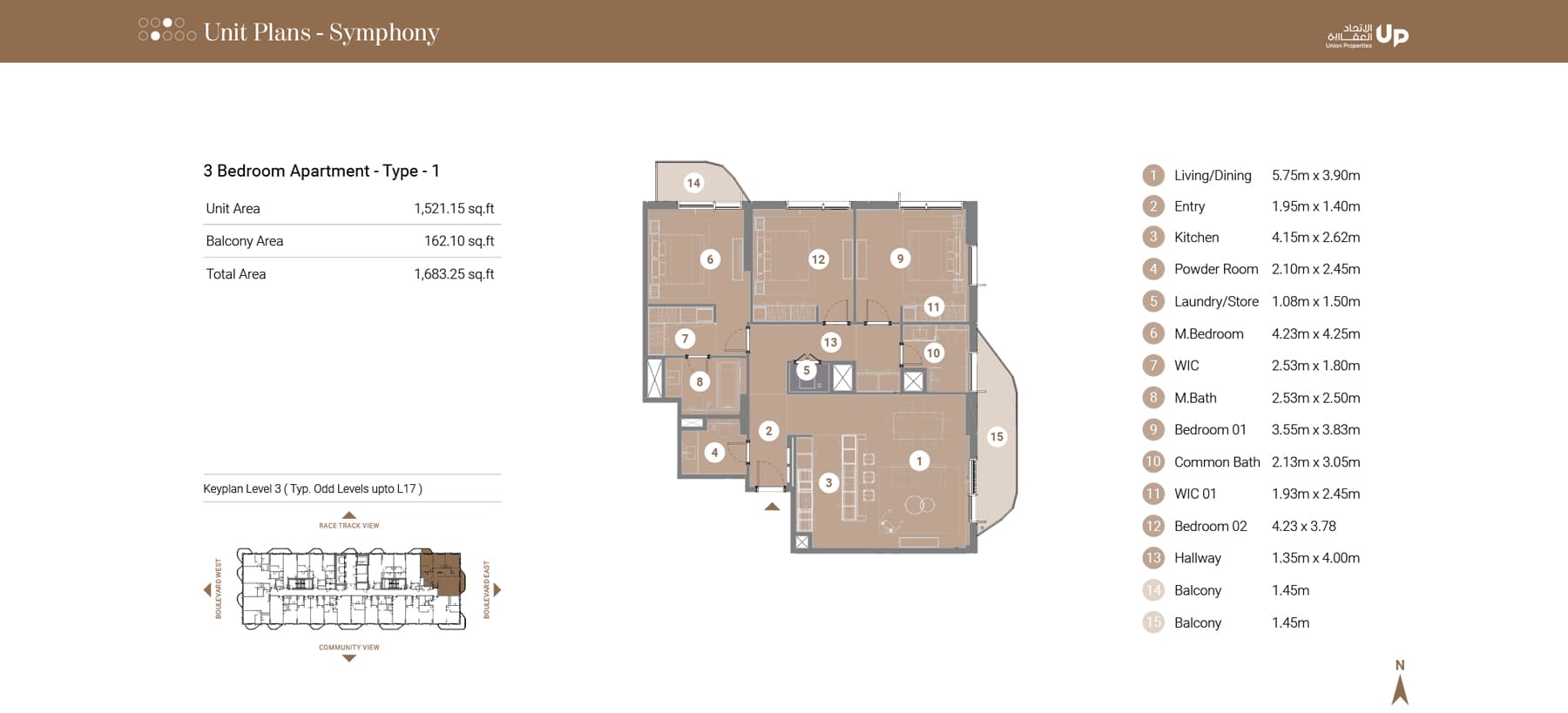 3 BR