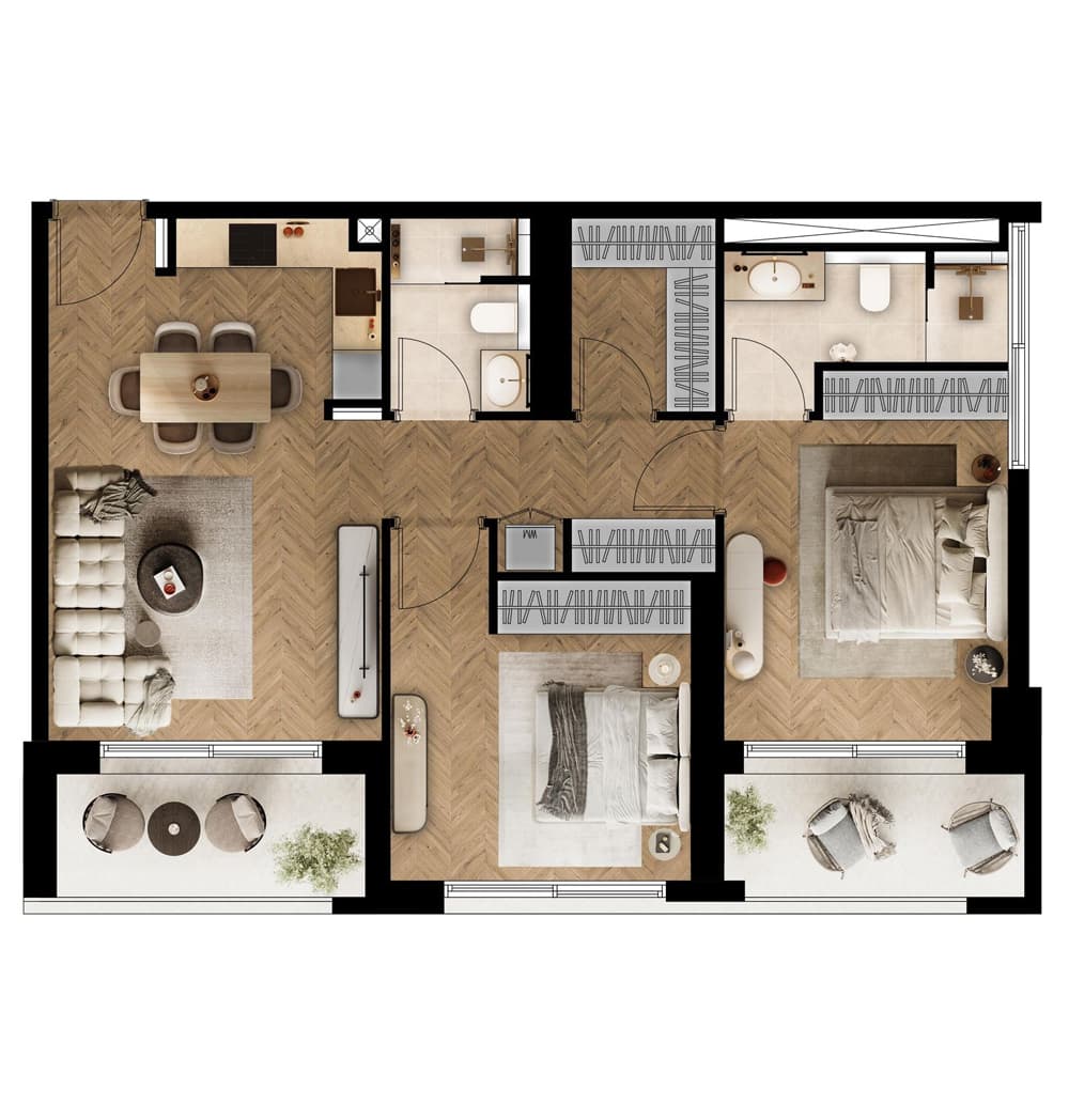 2 BR