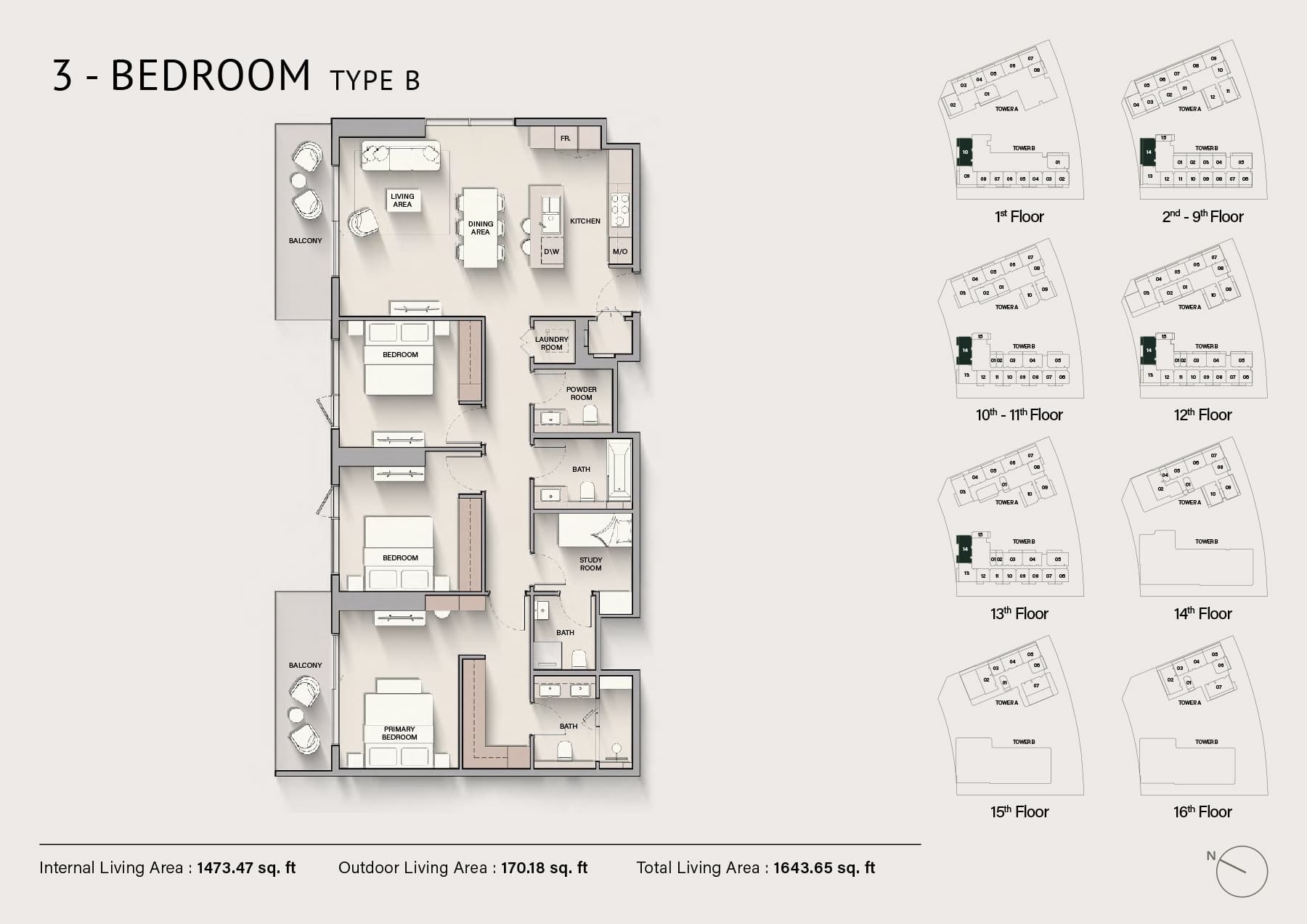 3 BR