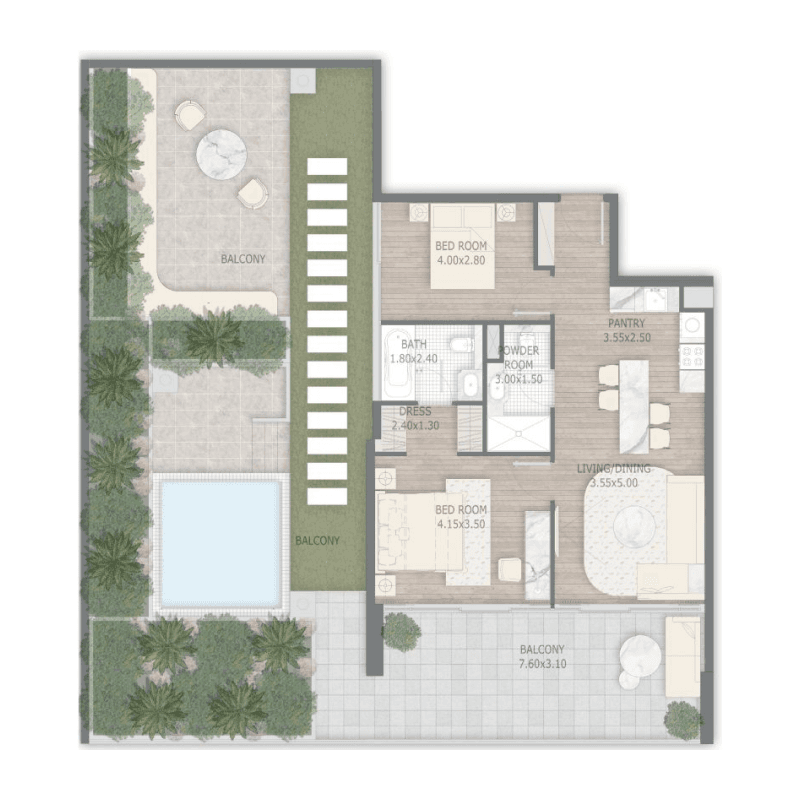 2 BR