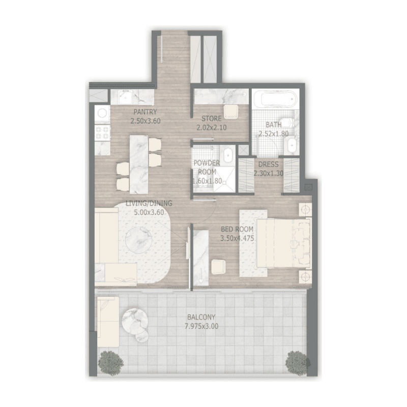 1 BR