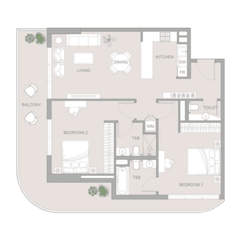 2 BR