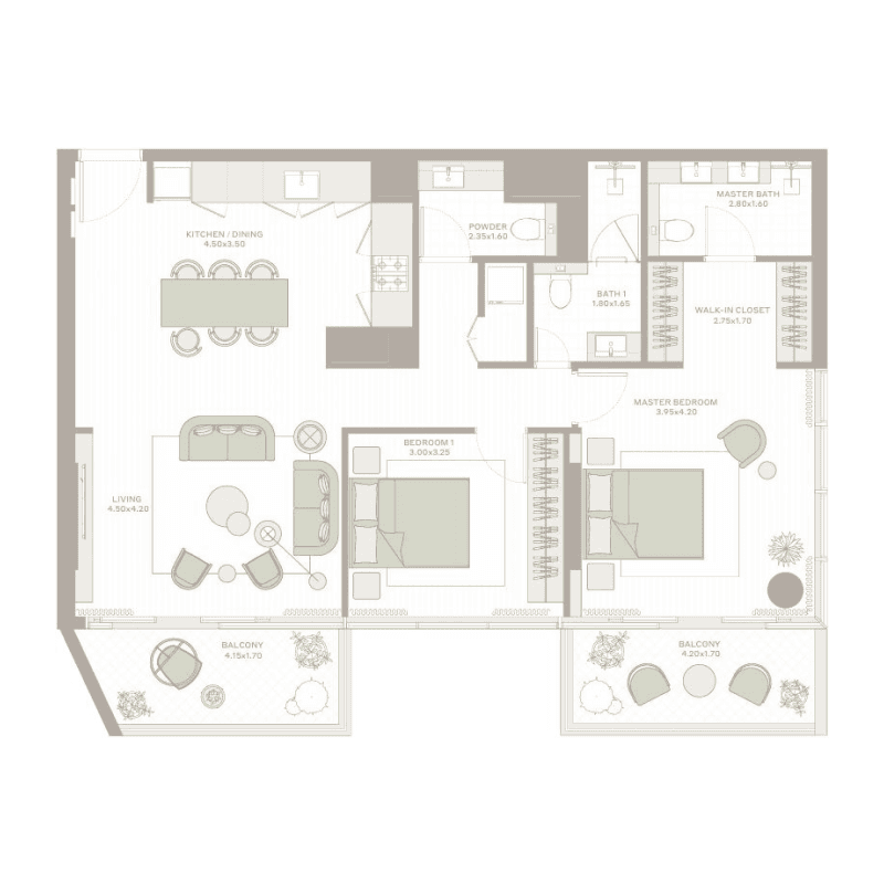2 BR