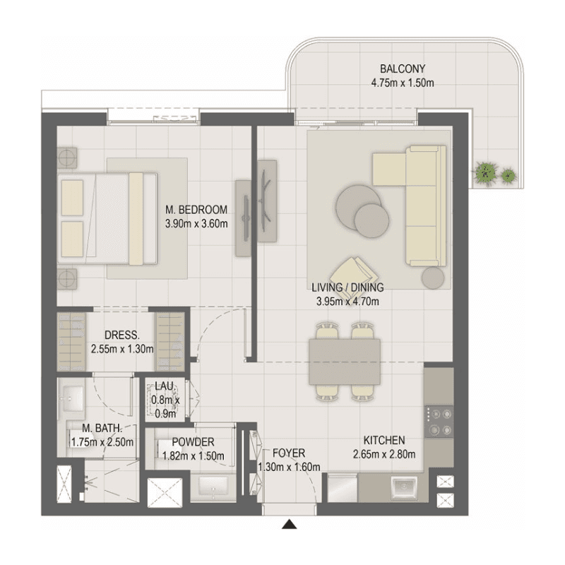 1 BR