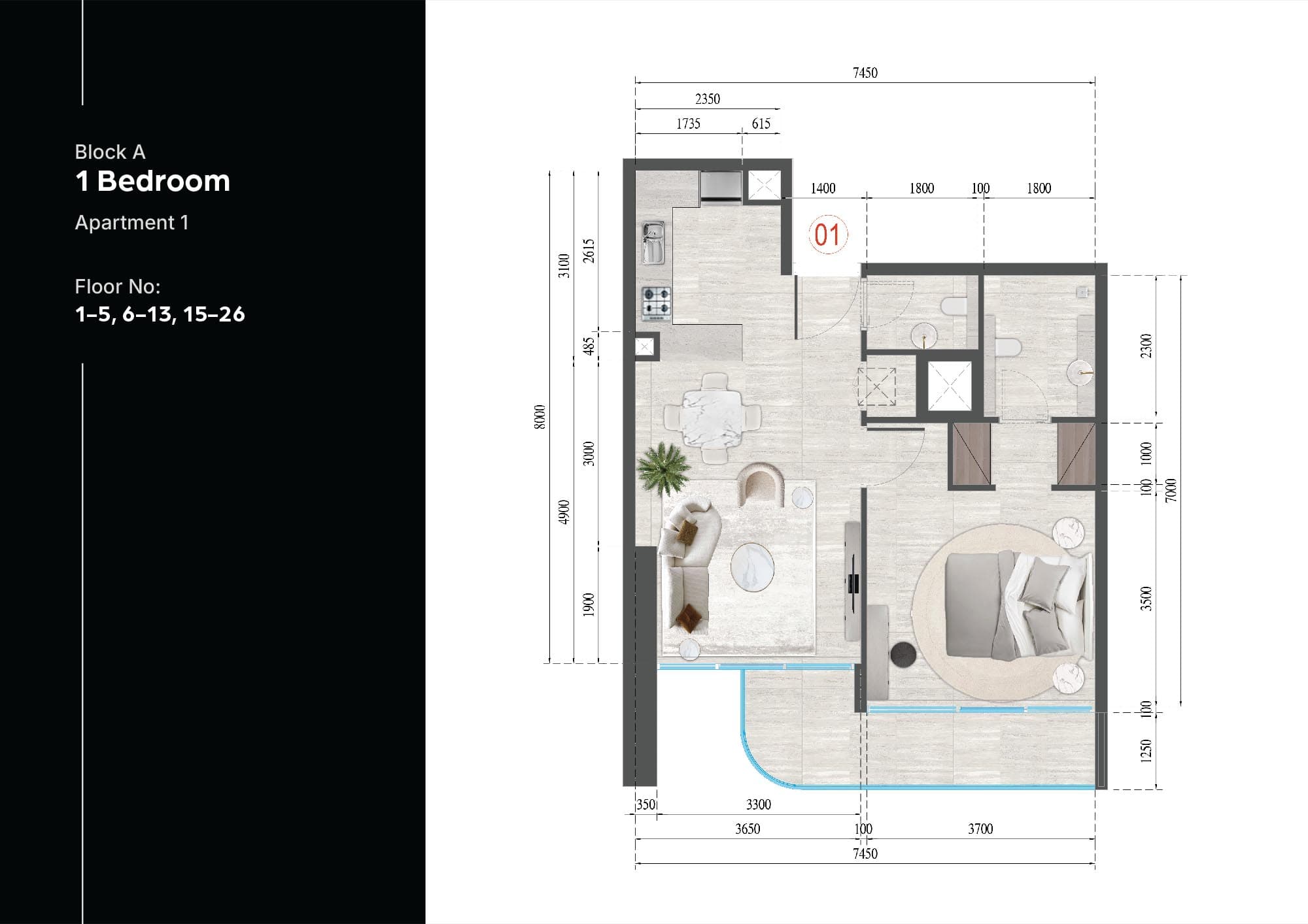 1 BR