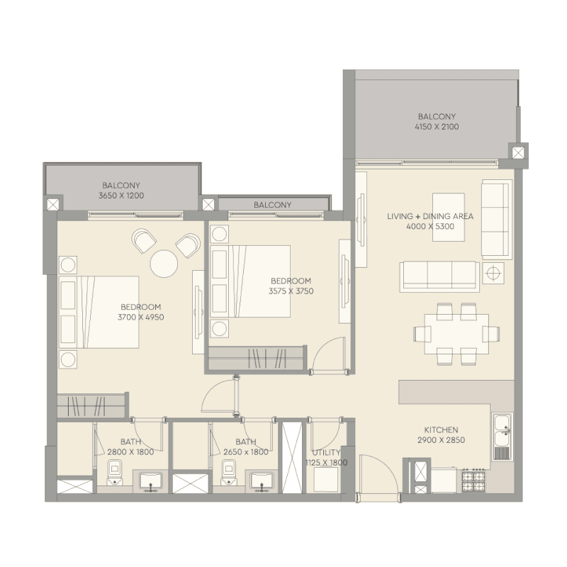2 BR