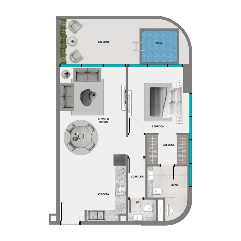 1 BR
