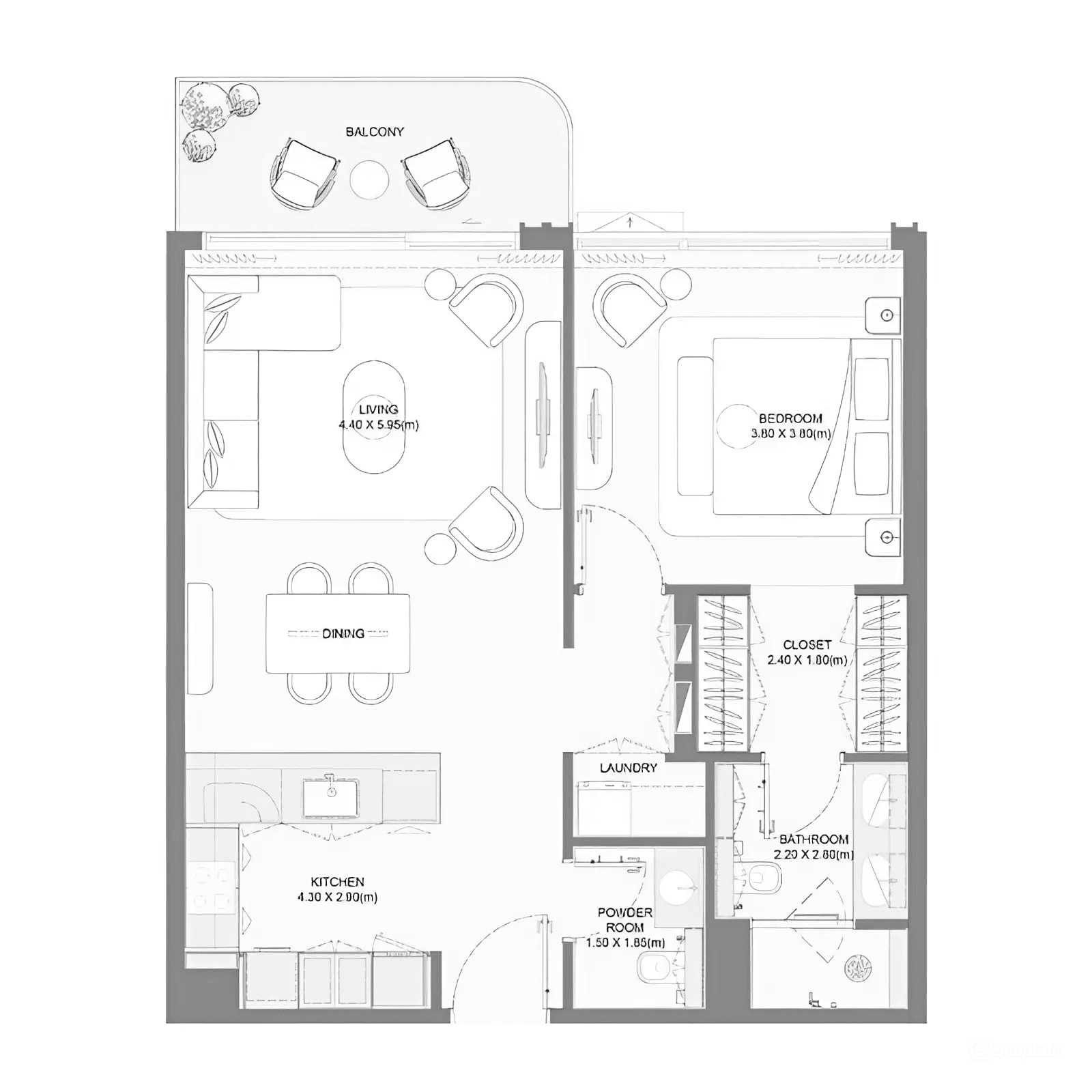 1 BR