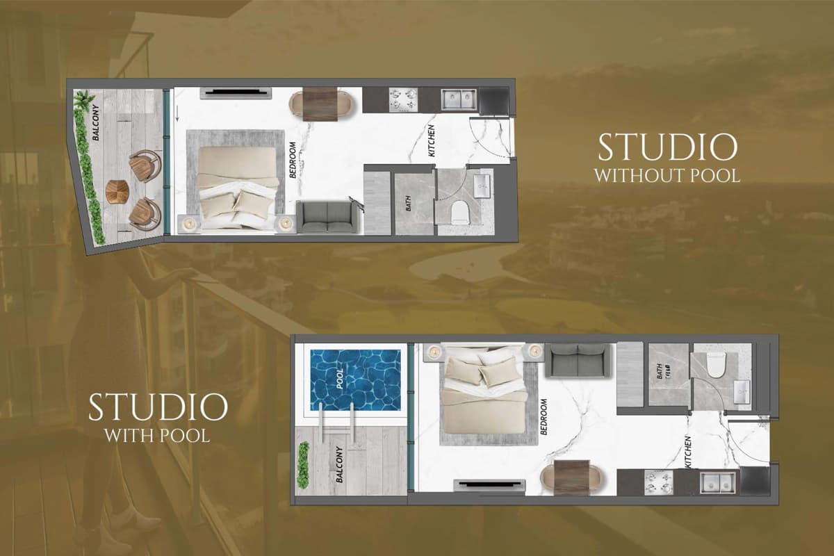Studio with Pool