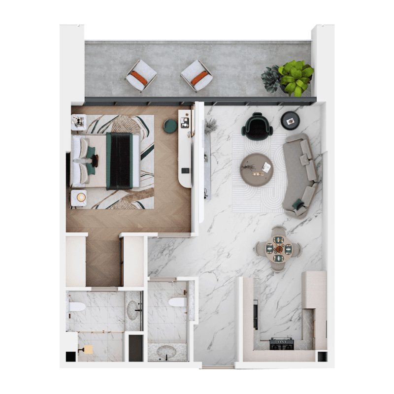 1 BR