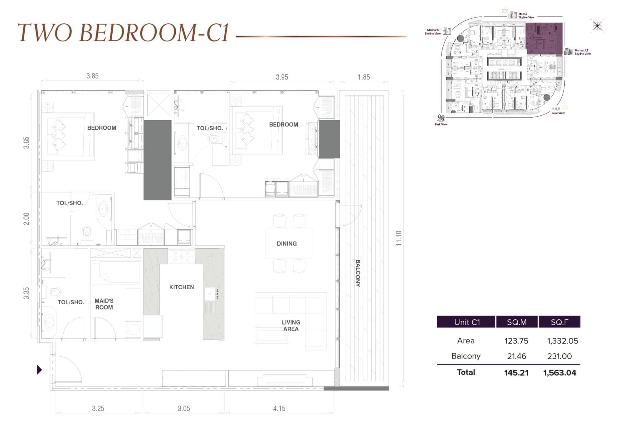 2 BR