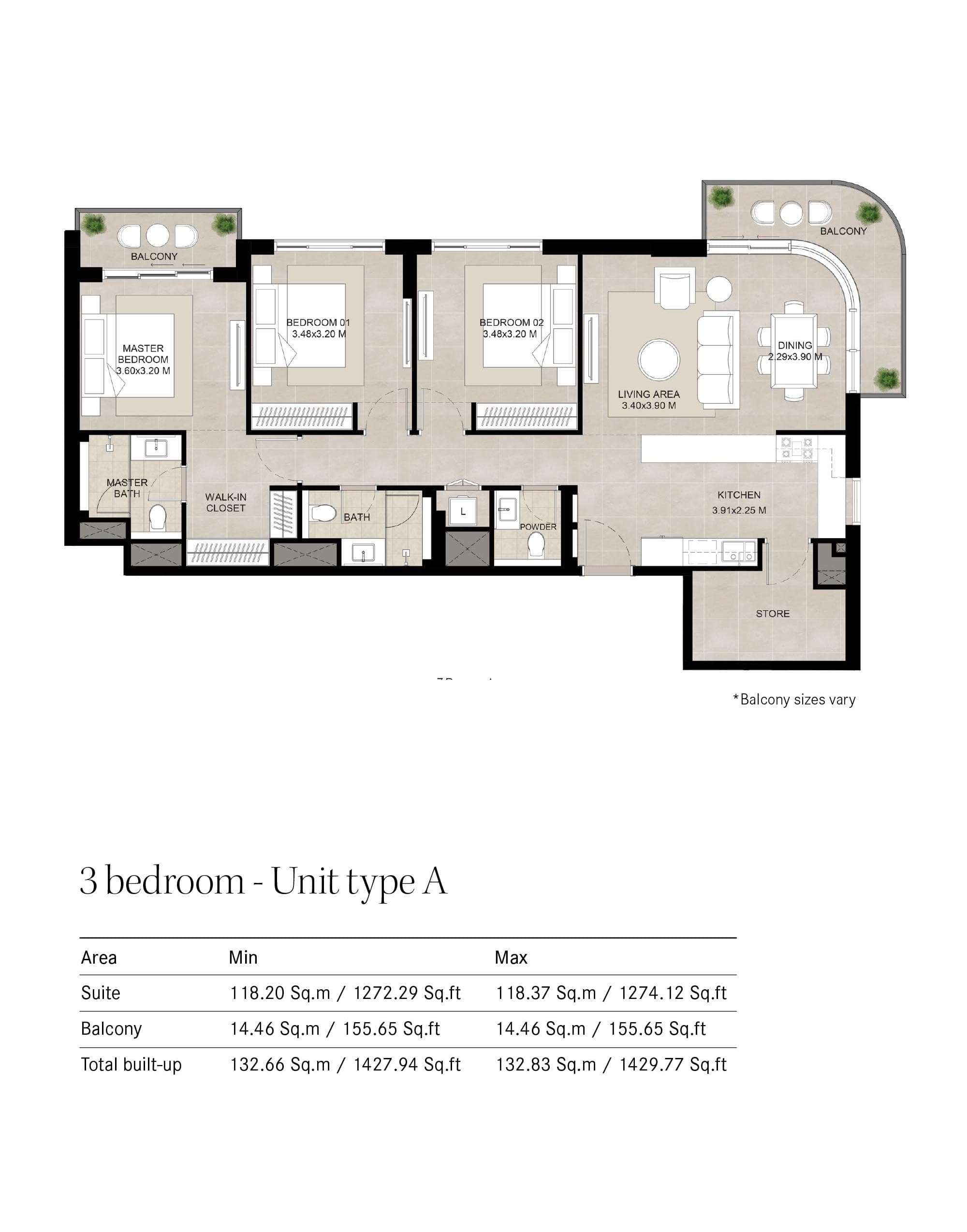 3 BR