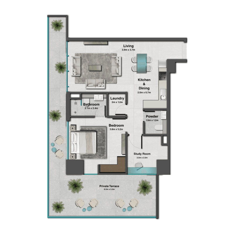 1 BR