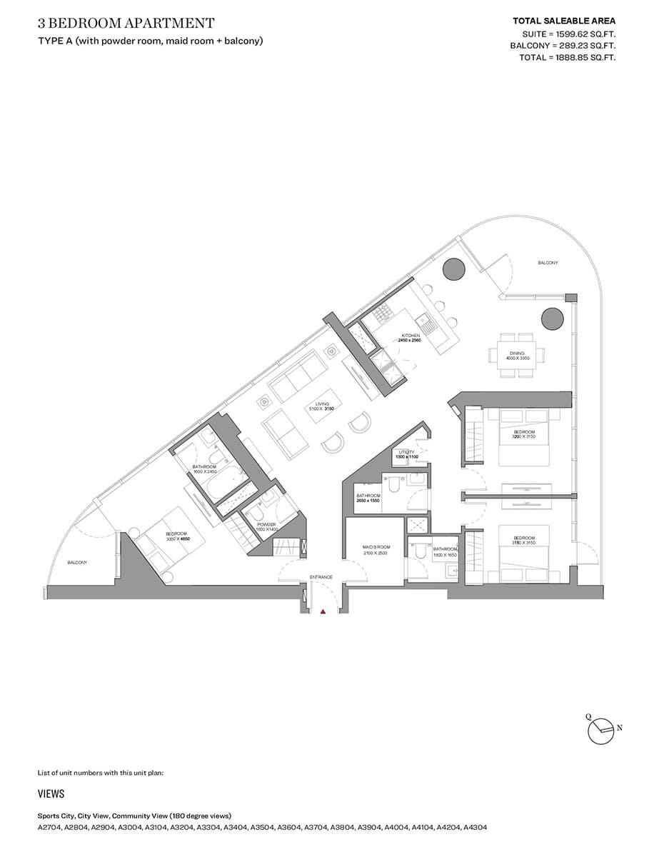 3 BR