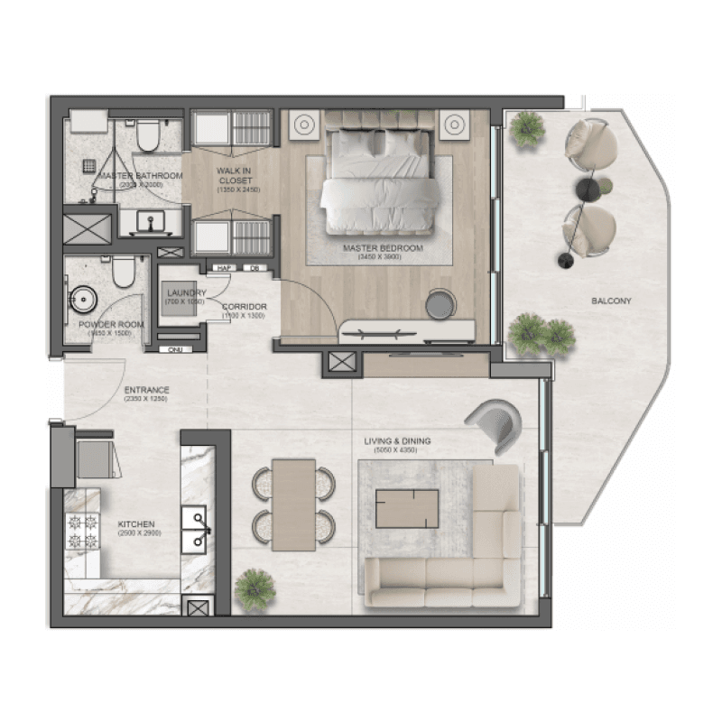 1 BR