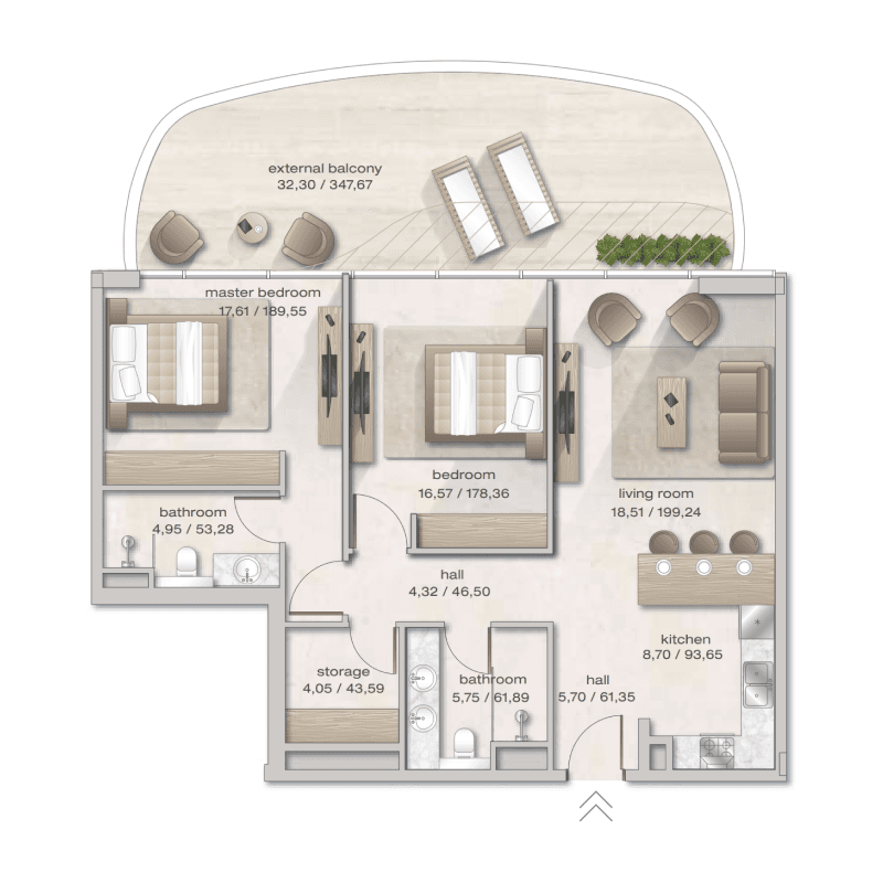 2 BR