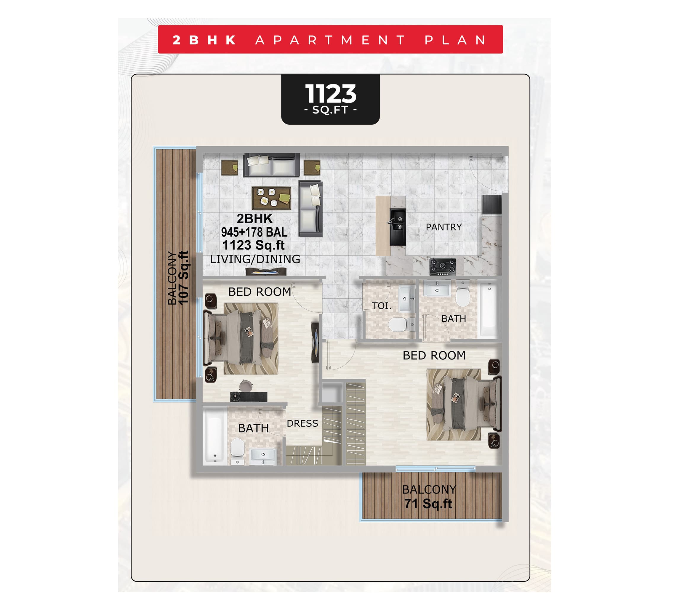 2 BR