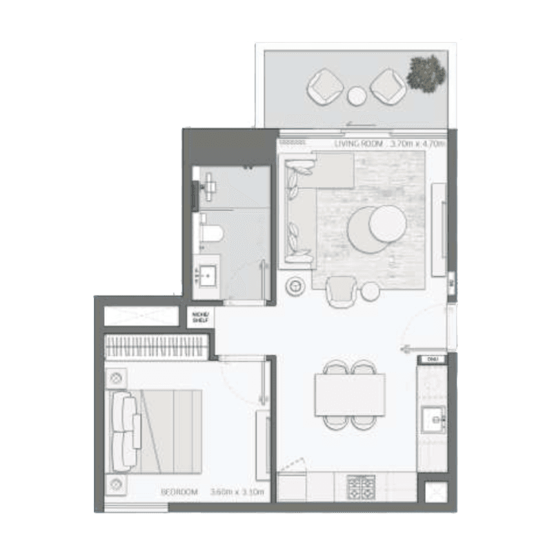 1 BR