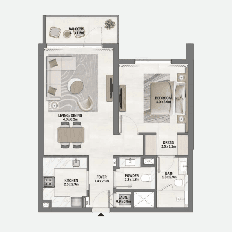 1 BR