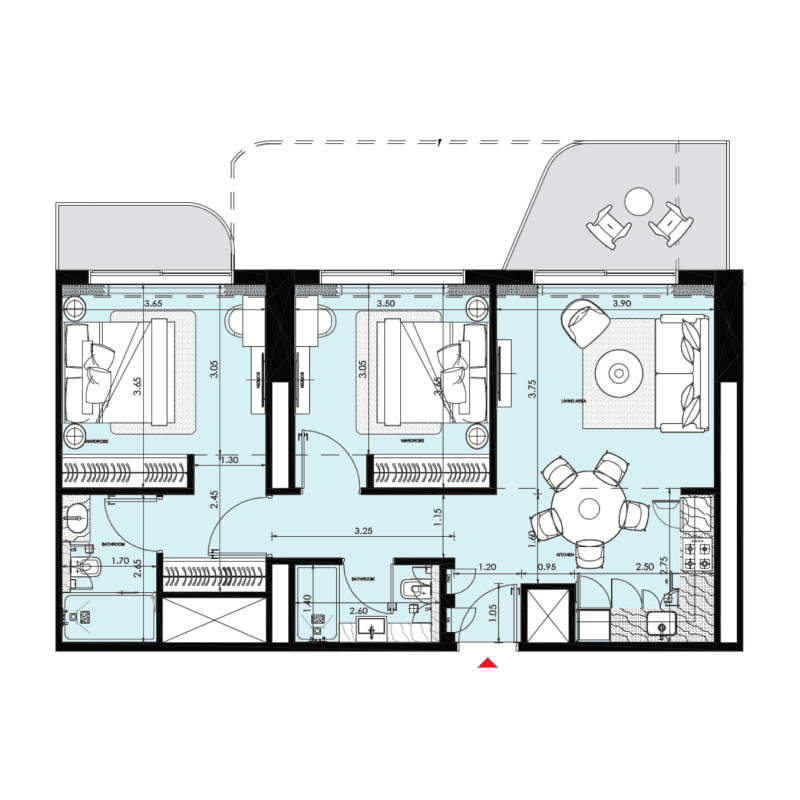2 BR