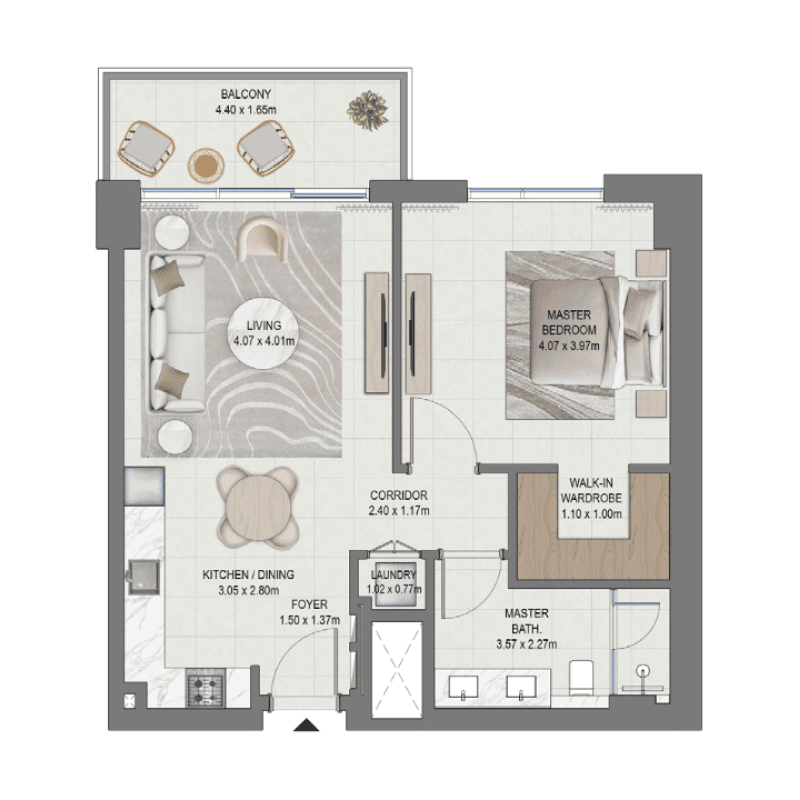 1 BR