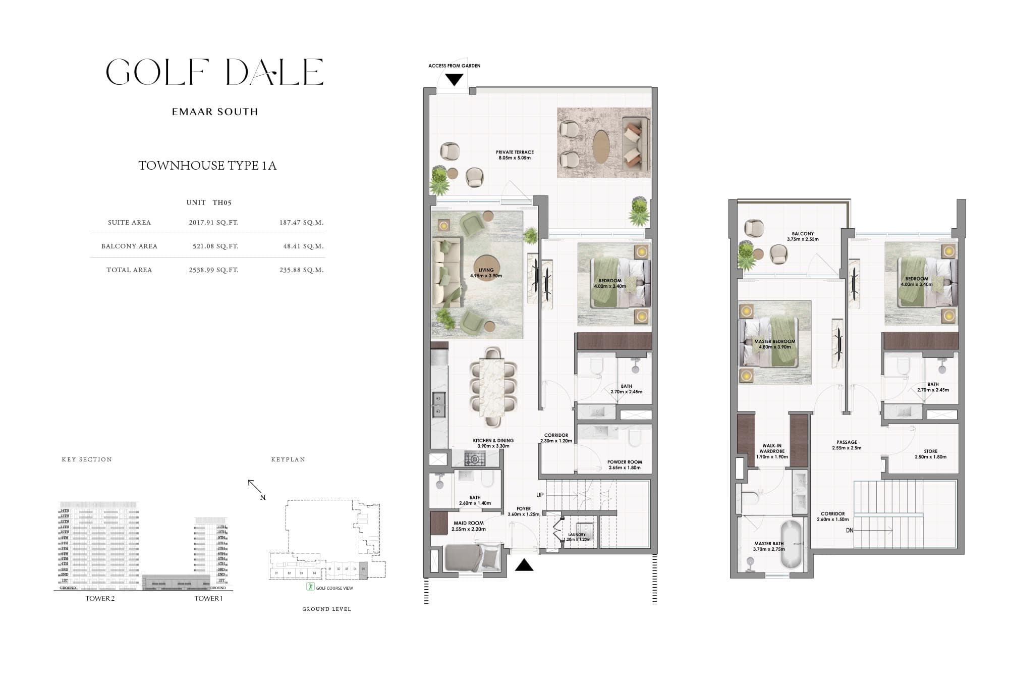 3 BR + Maid