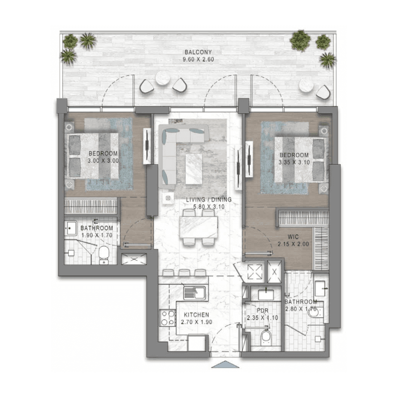 2 BR