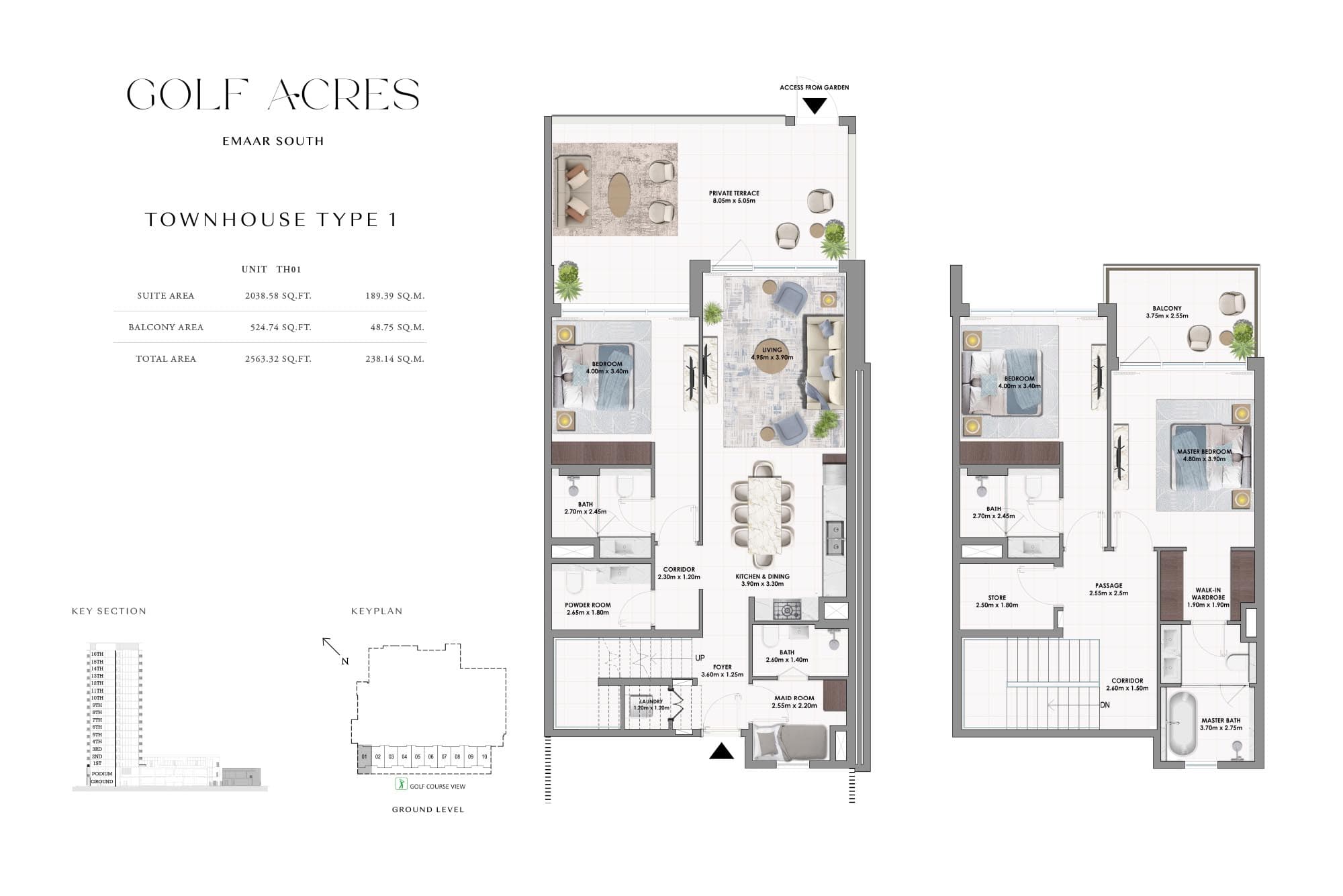 3 BR + Maid