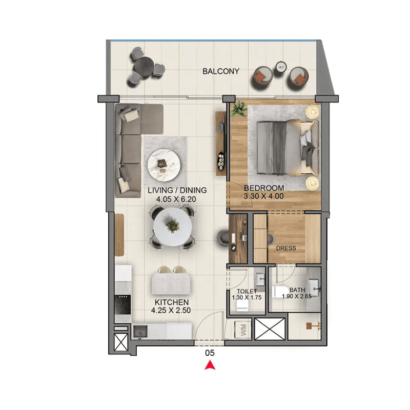 1 BR