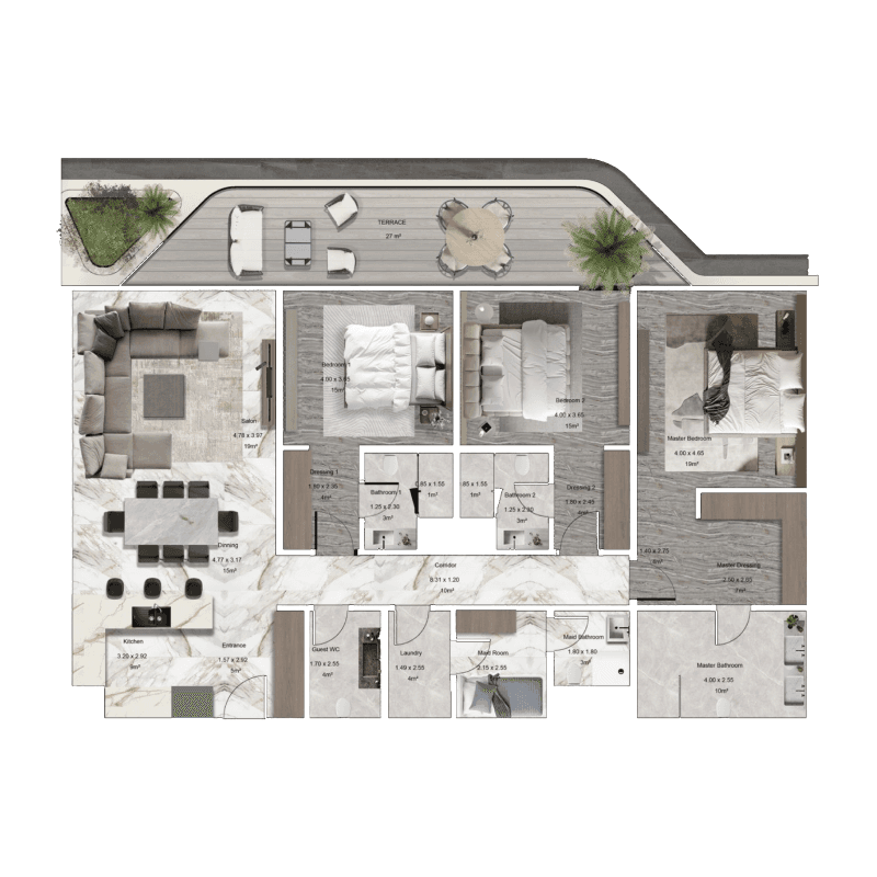 3 BR