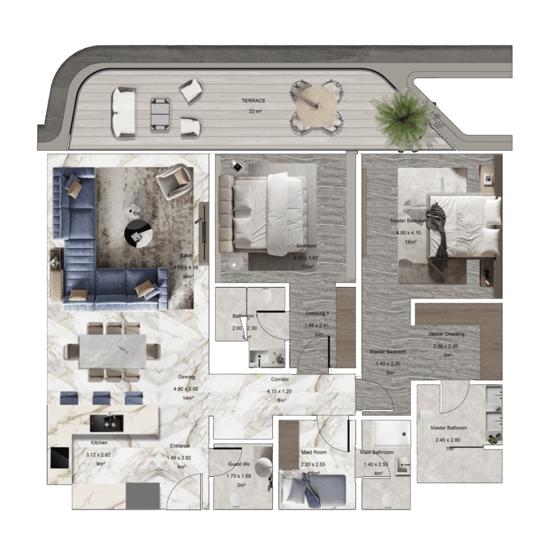 2 BR