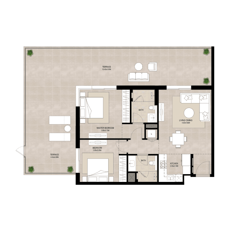 2 BR