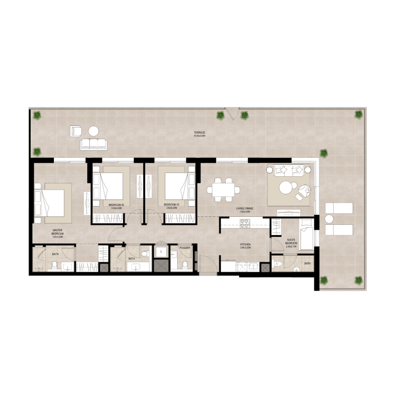 3 BR