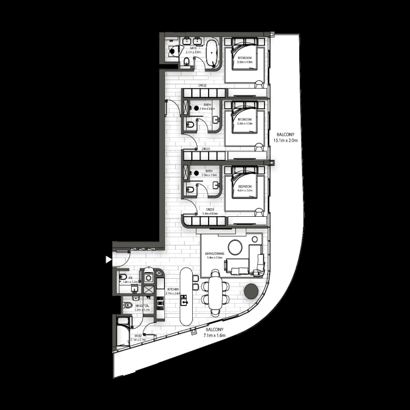 3 BR
