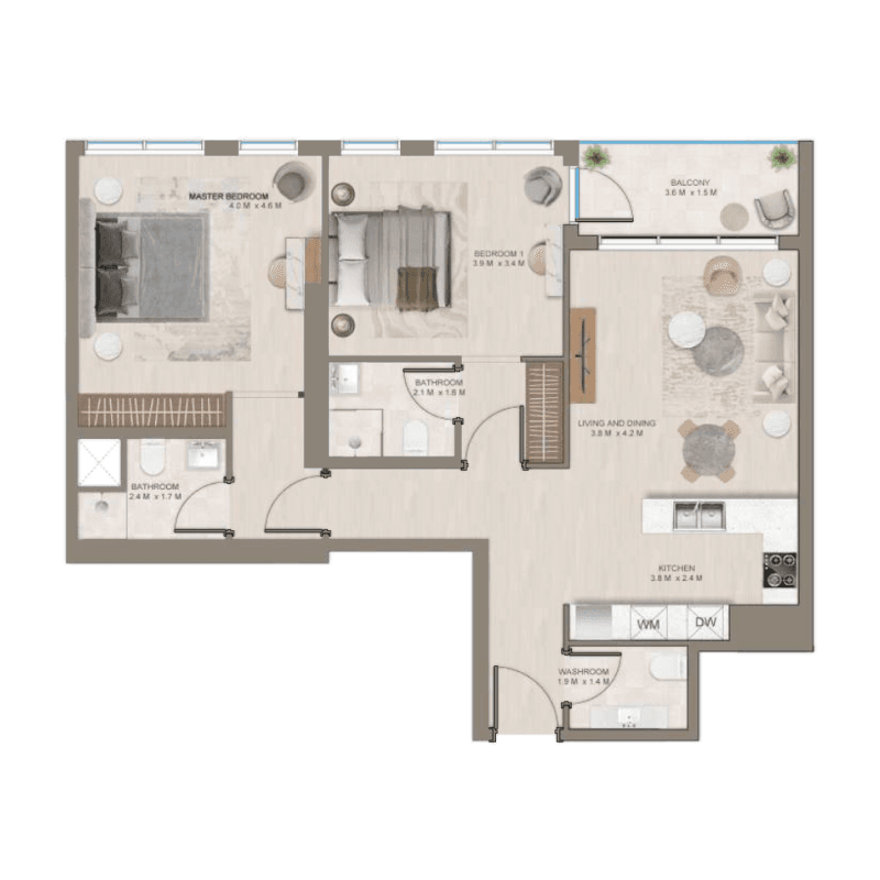 2 BR