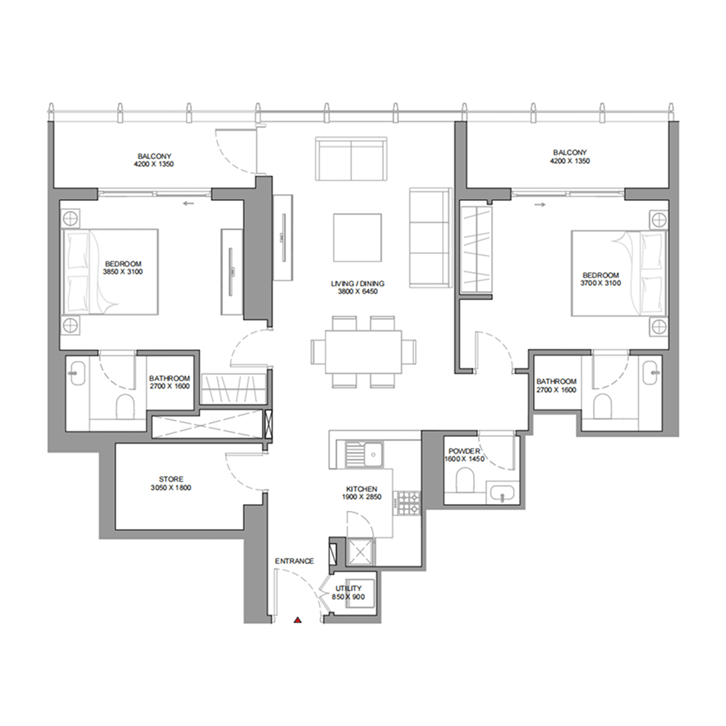 2 BR