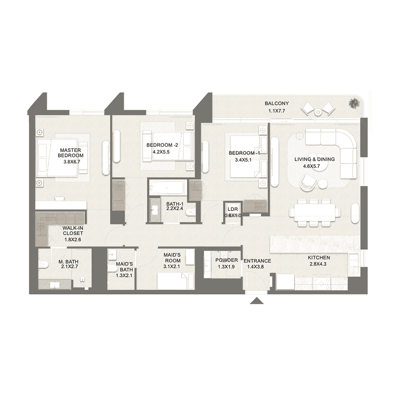 3 BR