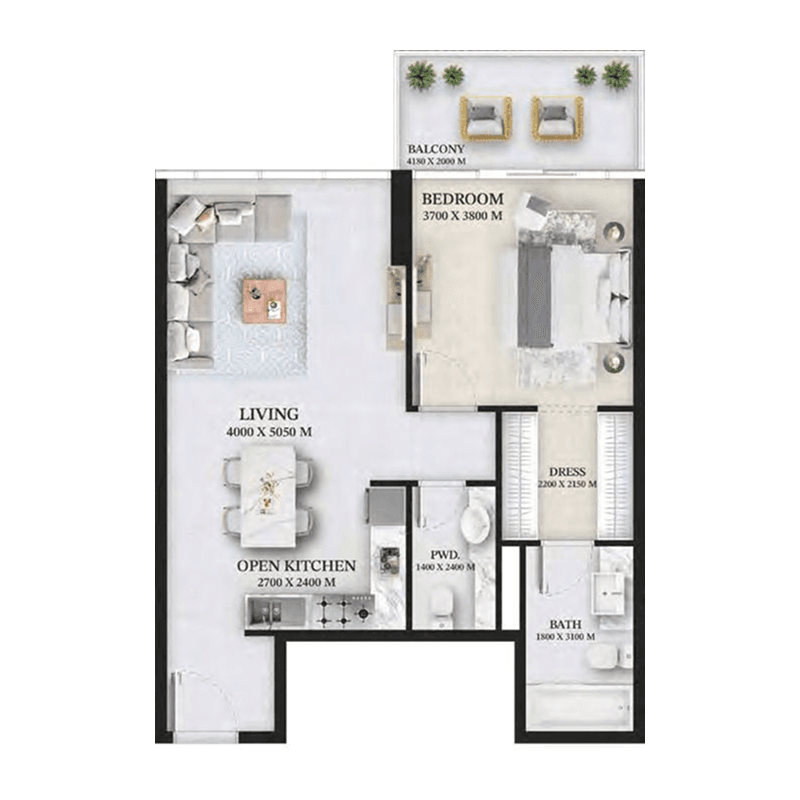 1 BR