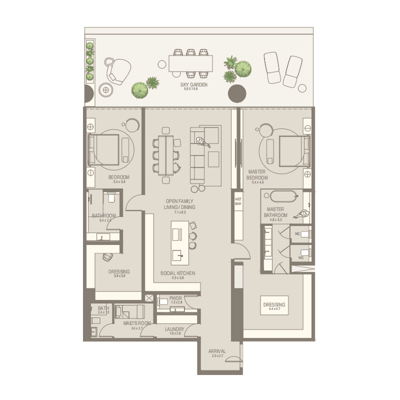 2 BR