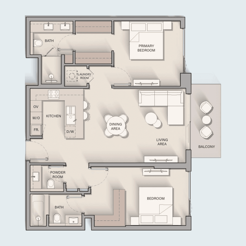 2 BR