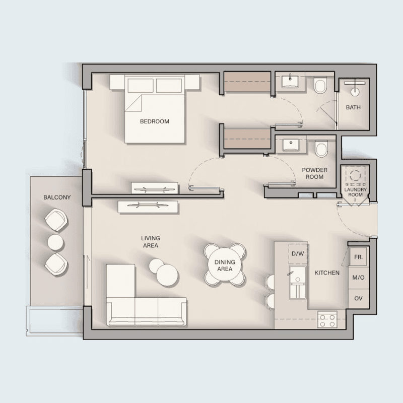 1 BR