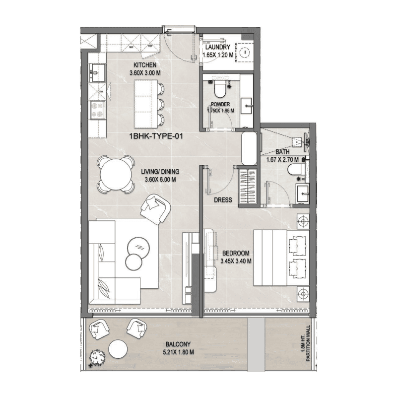 1 BR