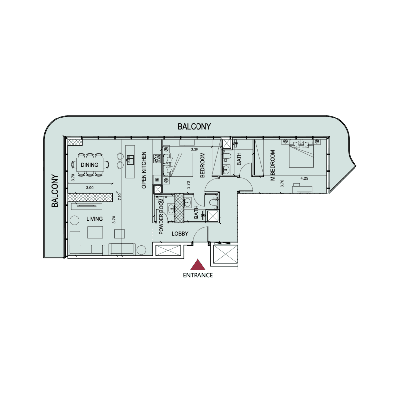 2 BR