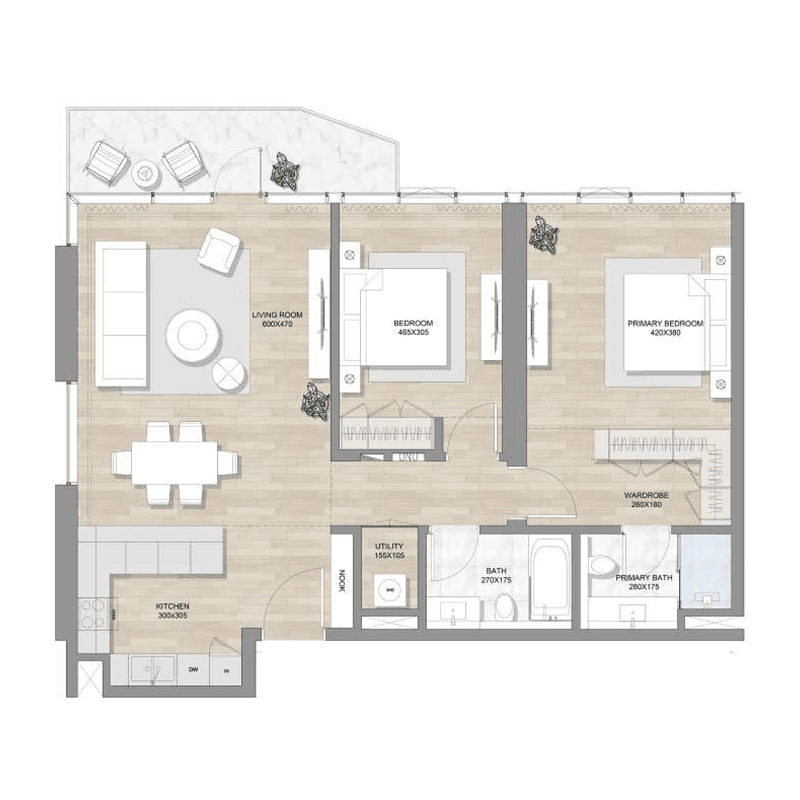 2 BR