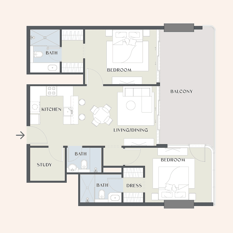 2 BR