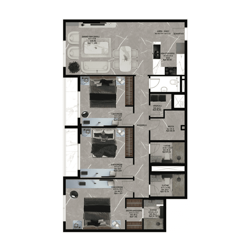 3 BR